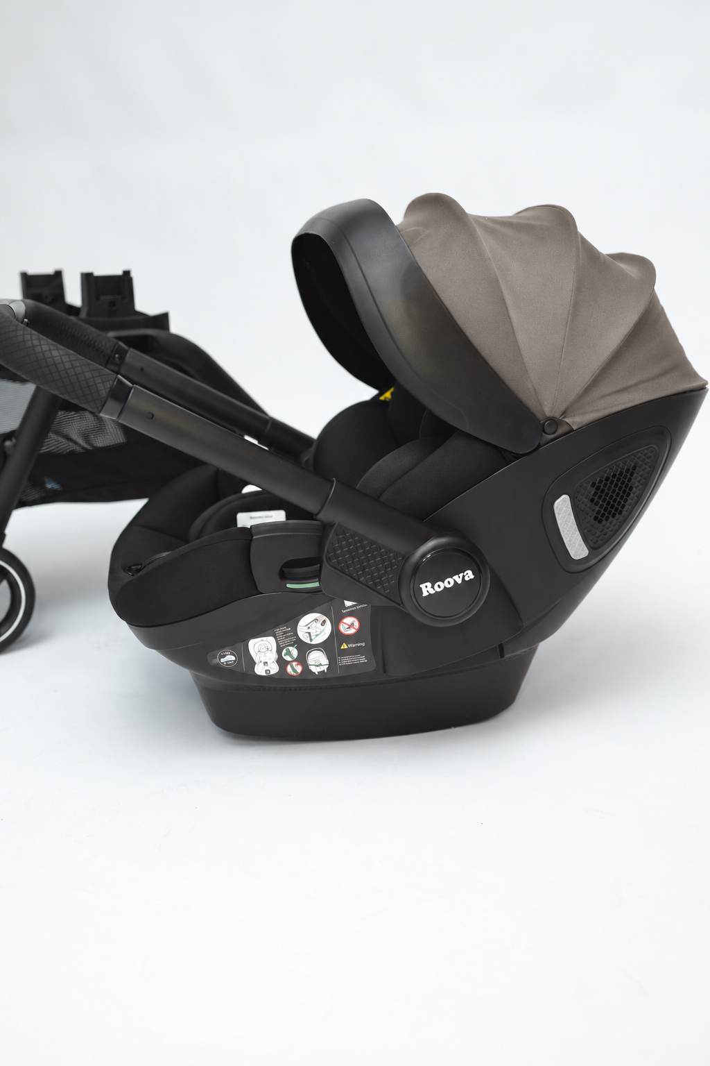 Roova® Duo iSIZE | All black / Taupe