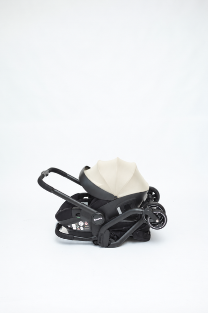 Roova® Duo iSIZE | All black /  Buttercream
