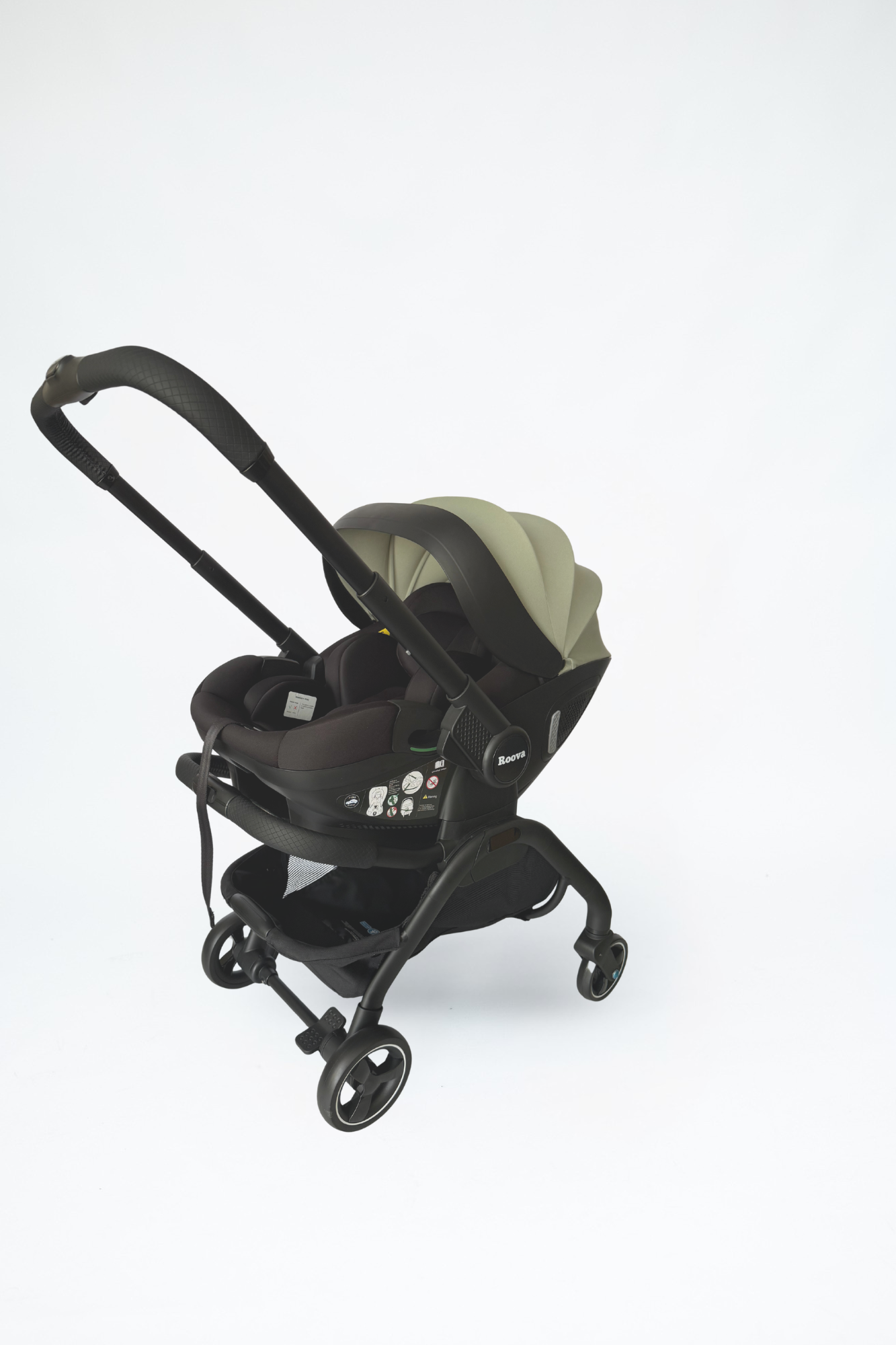 Roova Duo - All black edition | Olive Mist