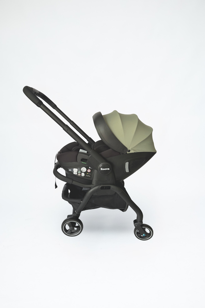 Roova Duo - All black edition | Olive Mist
