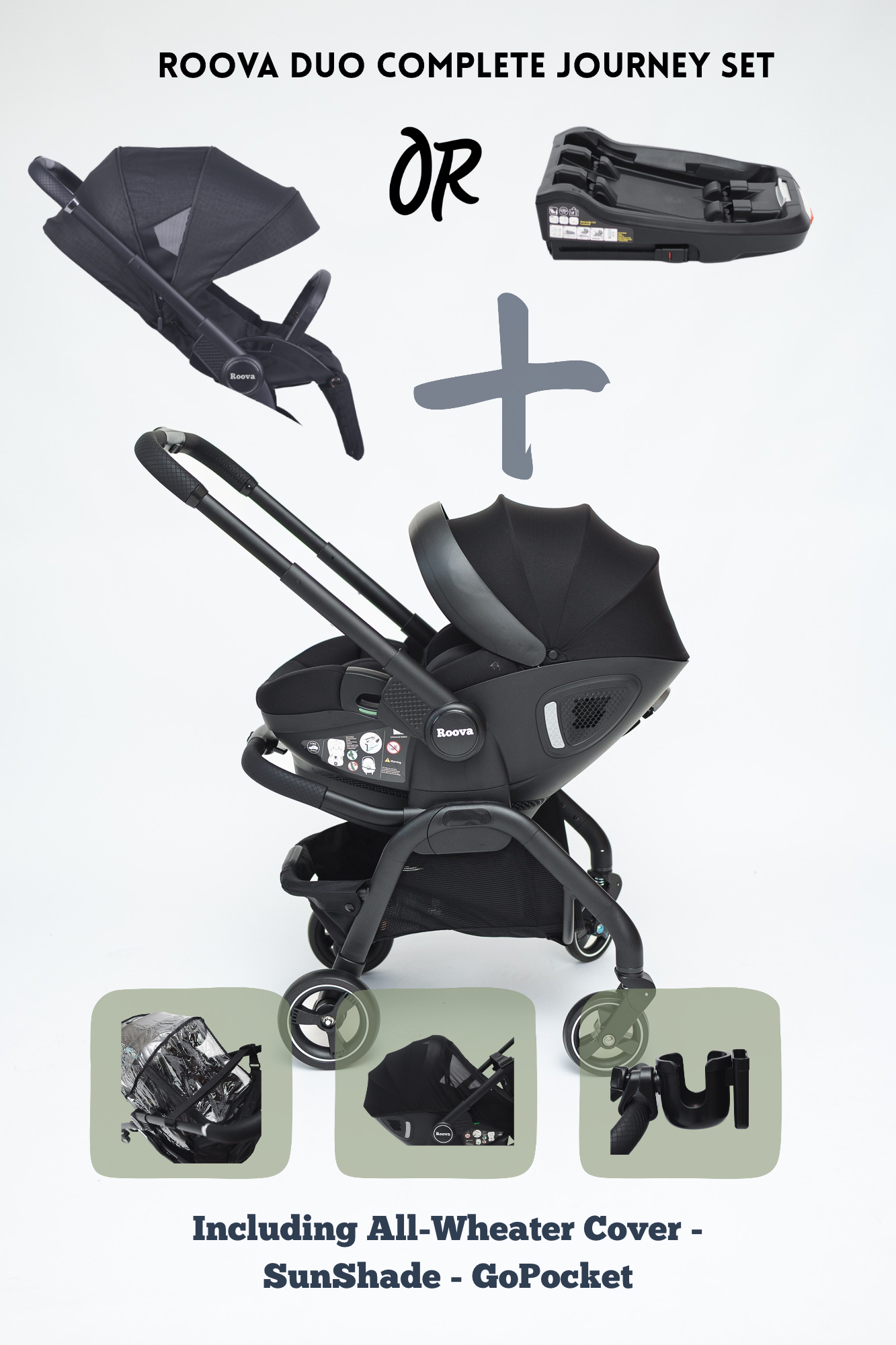 Roova® Duo iSIZE | Complete Journey SET