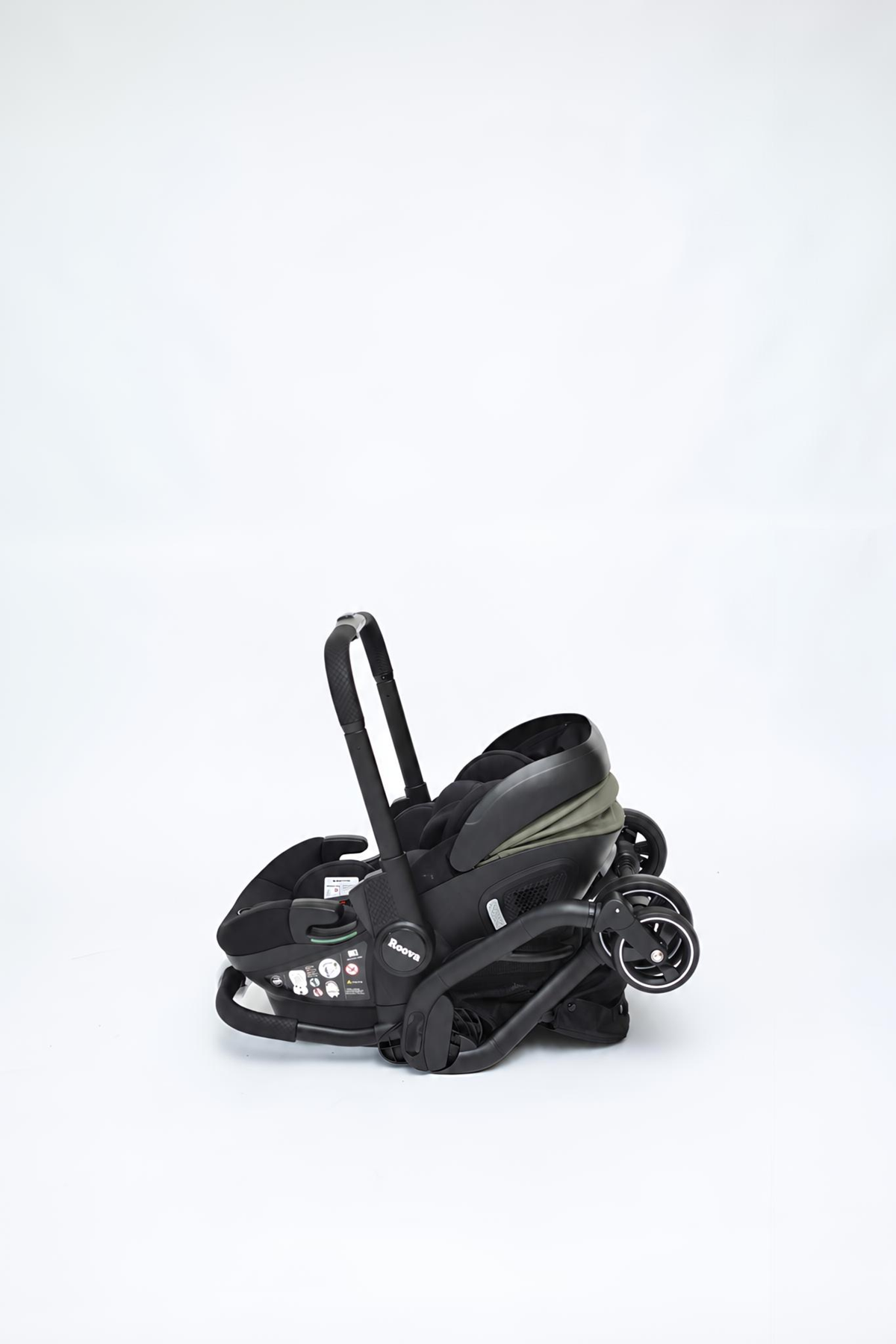 Roova® Duo iSIZE | All black / Olive