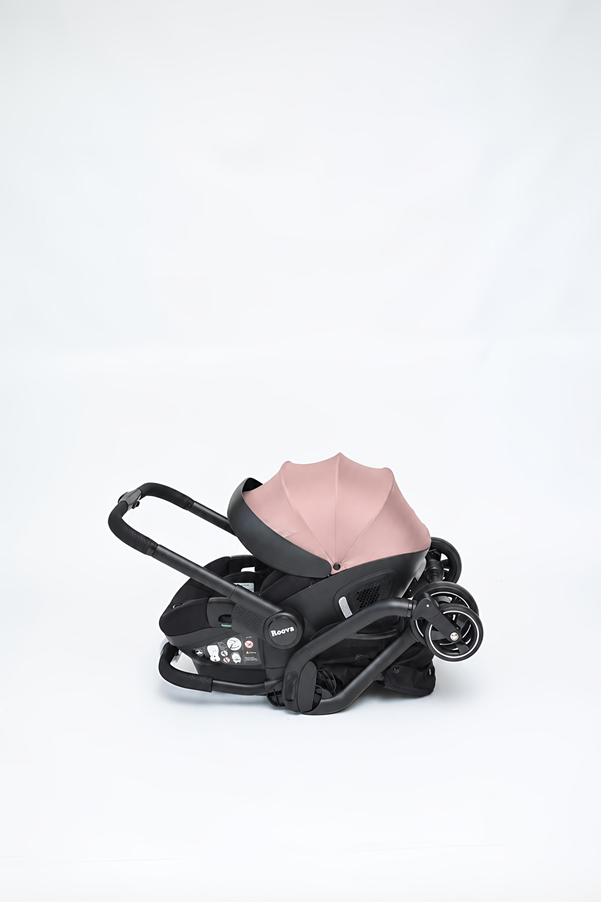 Roova® Duo iSIZE | All black / Rose