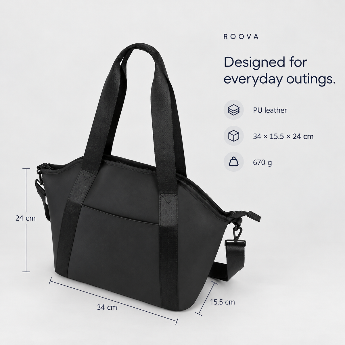 Roova® BuddyBag | PU Leather