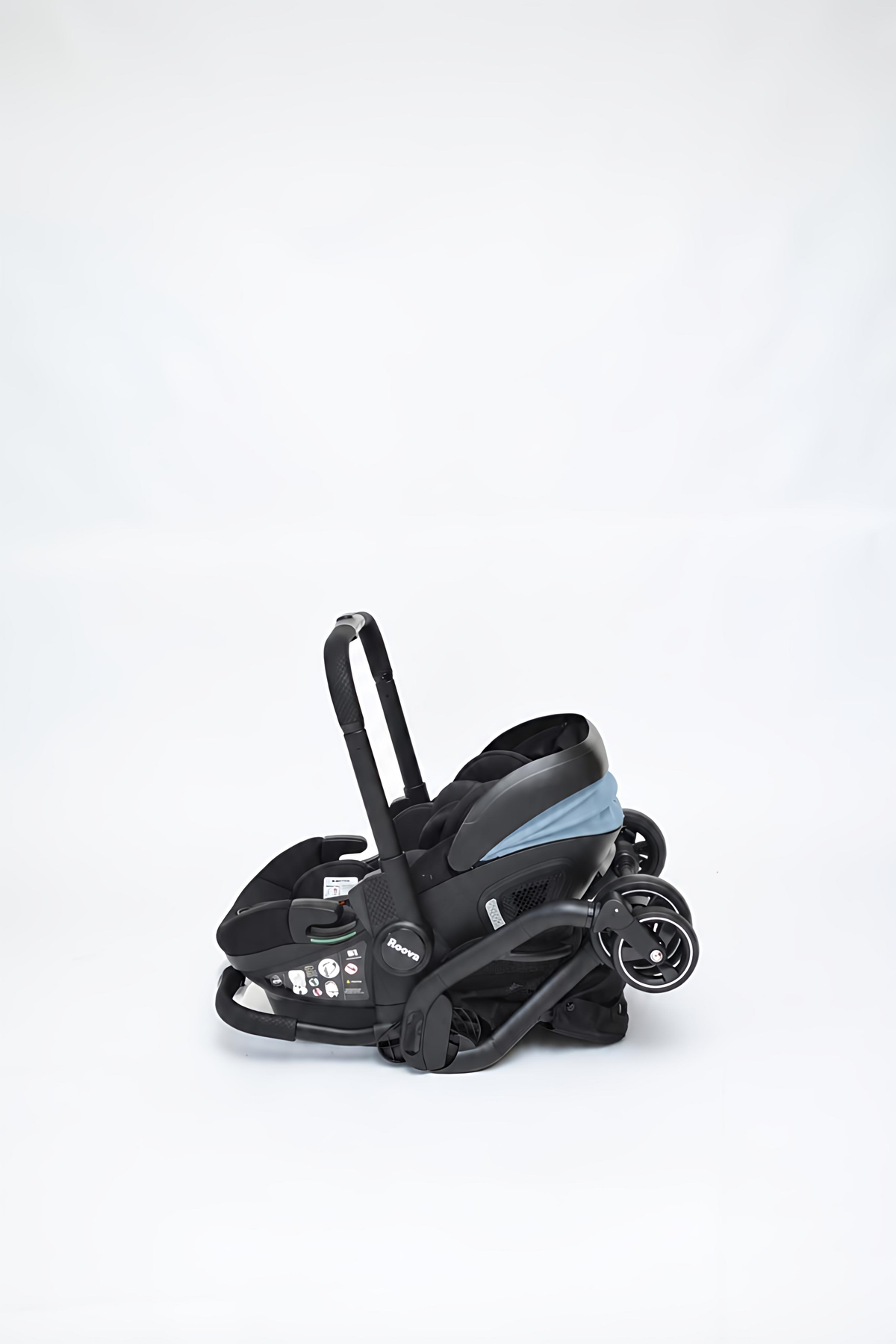 Roova® Duo iSIZE | All black / Blue