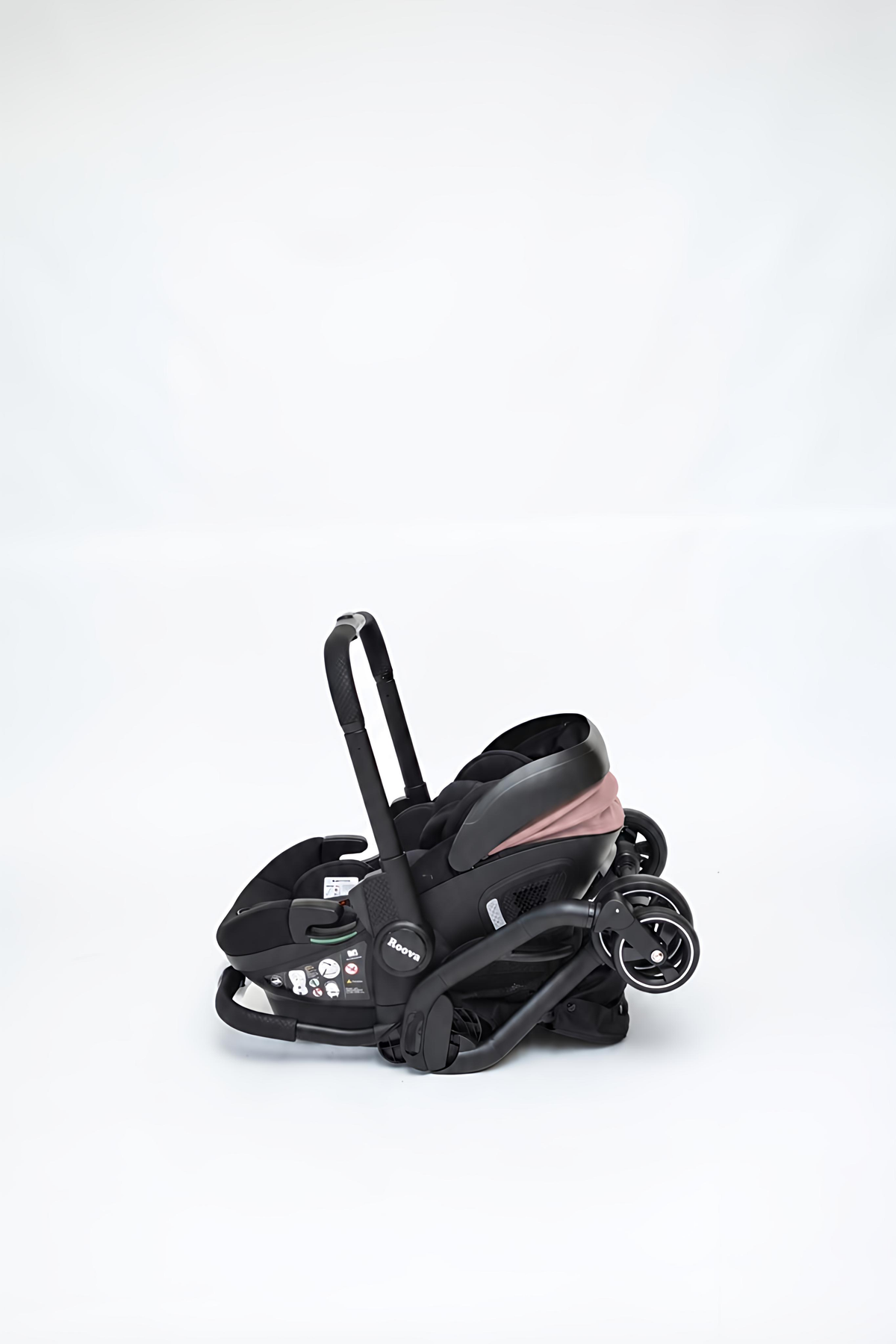 Roova® Duo iSIZE | All black / Rose