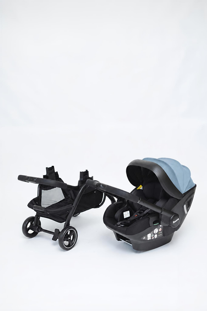 Roova® Duo iSIZE | All black / Blue