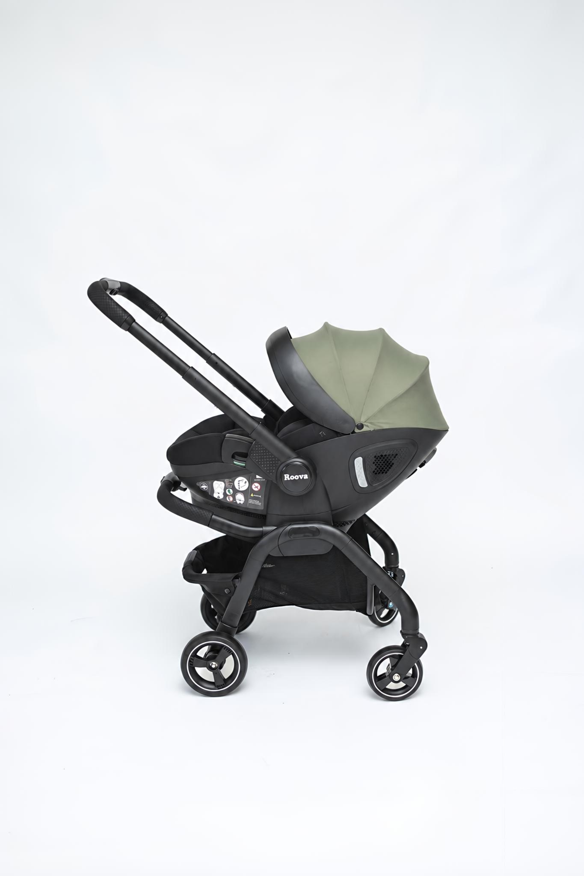 Roova® Duo iSIZE | All black / Olive