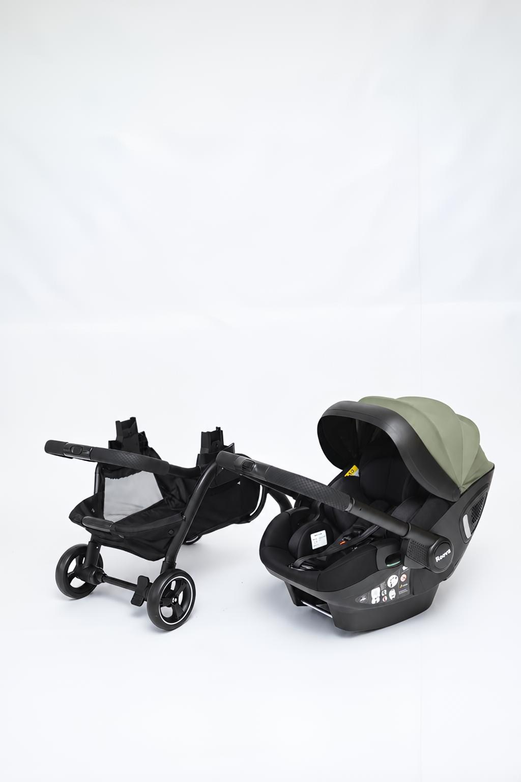 Roova® Duo iSIZE | All black / Olive