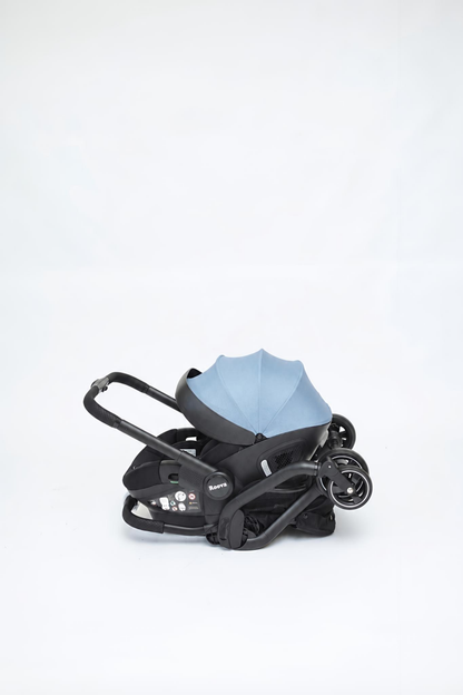 Roova® Duo iSIZE | All black / Blue
