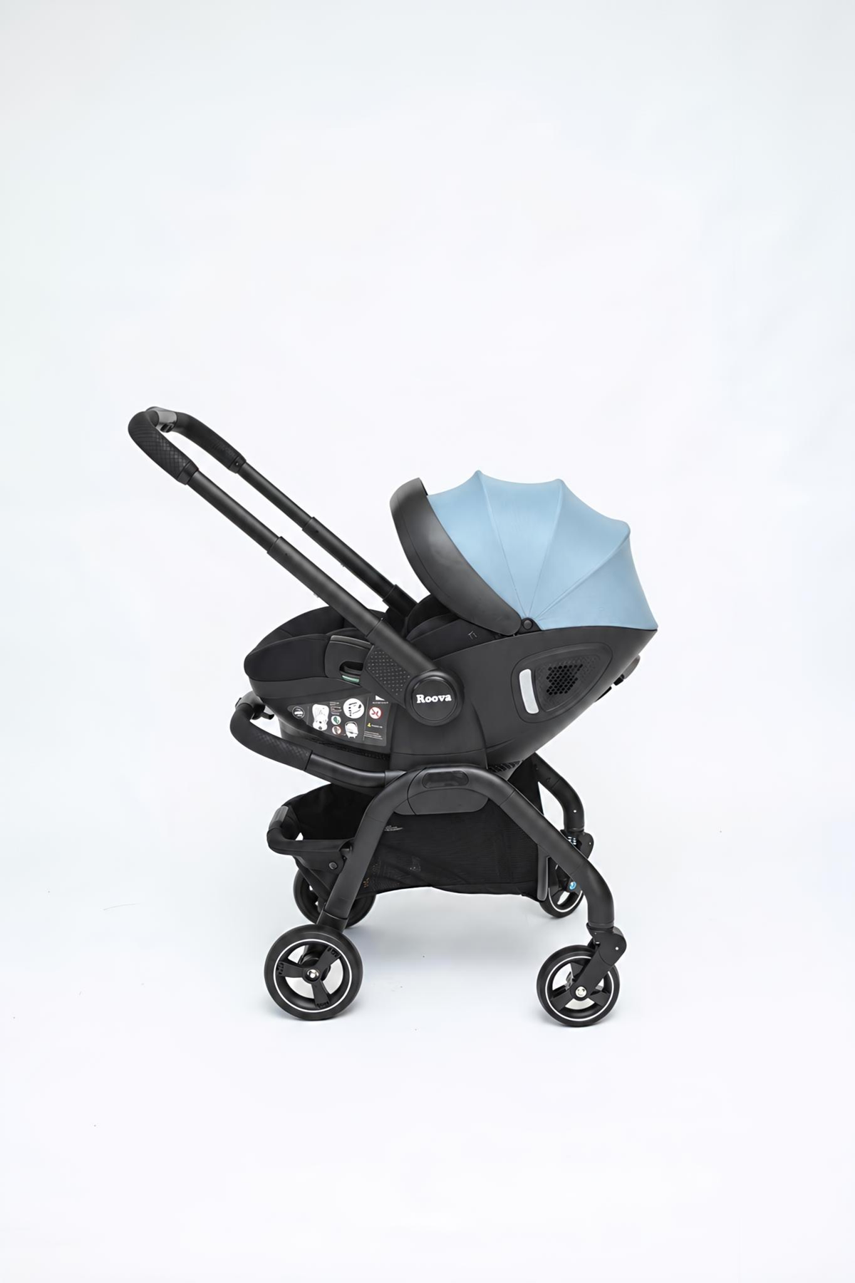 Roova® Duo iSIZE | All black / Blue